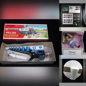 MaxSold Auction: This online auction features W. German pottery, art glass, decorative tile, wood carvings, art pottery, papyrus paintings, First Day covers, banknotes, Indigenous artwork, game, Disney collectibles, puzzle, vintage painted fans, vintage buttons, watches, vintage binoculars, souvenir spoons, enamel metal dish, vintage books, and more!